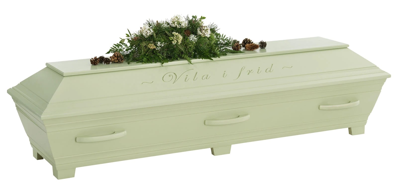 Begravningskistan Kullamark Lindblomsgrön